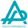 Agata Przemęcka logo niebieskie