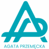 Agata Przemęcka logo niebieskie
